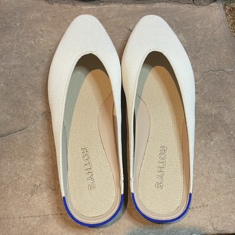 Rothy’s Vanilla Beam Almond Toe Demi’s Women’s Size 9.5 - Picture 6 of 7